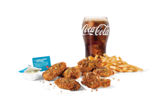 6pc Garlic Parmesan Crispy Chicken Wings Combo