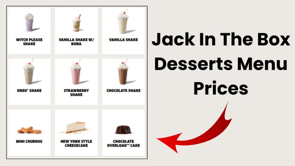 Jack In The Box Desserts Menu Prices